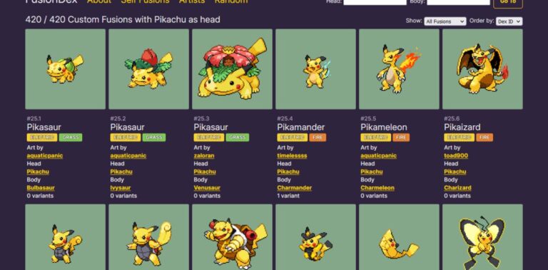 Pokemon Infinity Fusion Wiki: Fuse Any Two Pokemon You Can Imagine